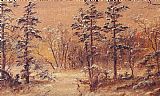 Jasper Francis Cropsey Winter Woodland painting